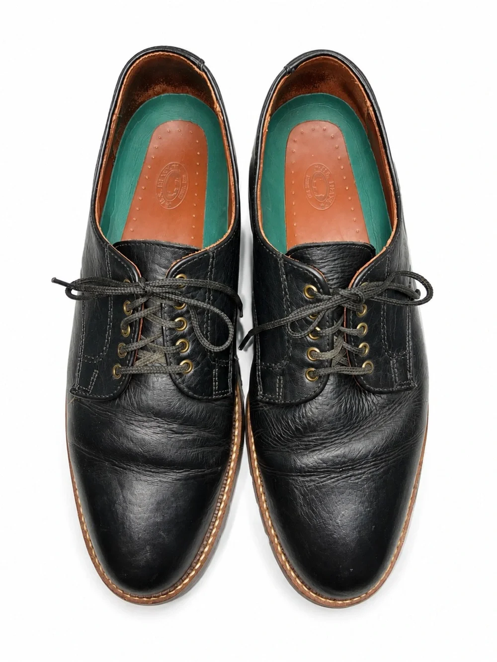 H.S. Trask Gallatin Plain-Toe Blucher Oxford Men’s 12M Vintage USA Made
